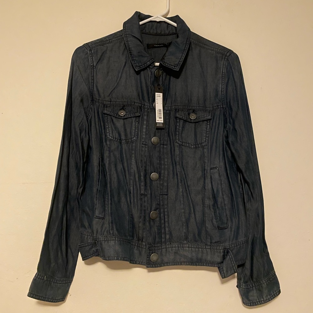 Tahari Soft Denim Jacket SZ Small